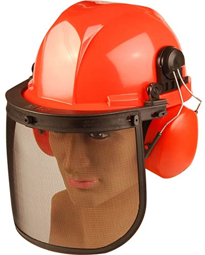 ALM Manufacturing CH011 Chainsaw Safety Helmet,red