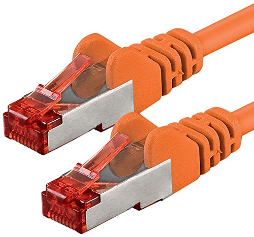 1aTTack.de 1x 50m - Cat 6 network cable patch cable Cat6 RJ45 SFTP - orange