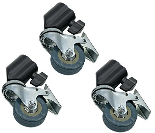 DynaSun 12288 3 x Lampenstativrollen SA22 A con freni