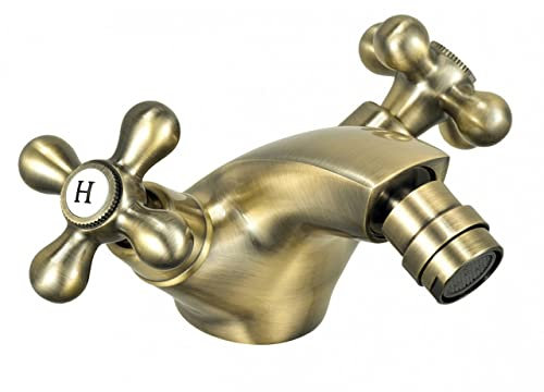 Bronze Zweigriff Bidetmischer Nostalgische Bidetarmatur Badarmatur Bidet Wasserhahn