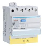 interrupteur différentiel hager - 63a - 30 ma - 3 pôles + neutre - type hpi - vis / vis