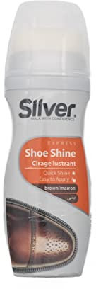 Silver Brown Instant Shoe Shine Liquid 75 ml