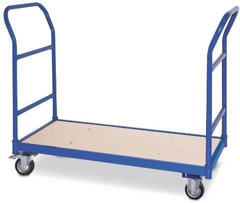 BRB Schiebebügelwagen mit 2 Schiebebügeln, LxBxH 1140x500x890 mm, Tragkraft 250 kg, Gewicht 20 kg