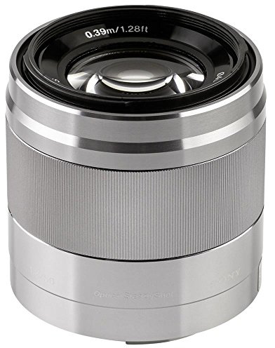 Sony SEL-50F18 Porträt-Objektiv (Festbrennweite, 50 mm, F1.8, APS-C, geeignet für A6000, A5100, A5000 und Nex Serien, E-Mount, silber