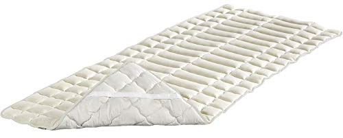 Badenia Bettcomfort Irisette Merino wash Spannauflage mit Feinperkalbezug, 90 x 200 cm