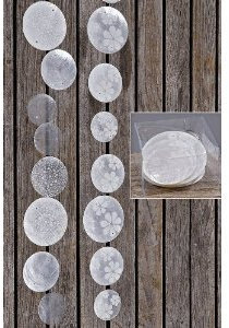 Capiz-Girlande Perlmutt Deko Capiz Girlande ca 140 - 160 cm Boltze 8559200 1 Stück