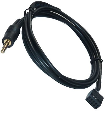 KFZ Auto AUX Line In Adapter Kabel 10 Pol Stecker CD Radio Buchse Anschluss kompatibel mit BMW E46