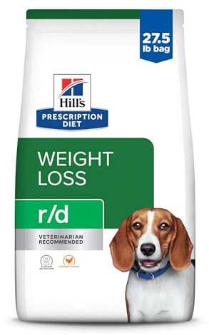 Hill's Prescription Diet r/d Weight Reduction Dry Dog Food, Chicken, 27.5 lb. Bag