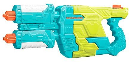 BuzzBee Water Warriors Waterlord Wasserpistole - XXL 1,68 Liter Tank - 2 alternierende Läufe (Dauerfeuer) - Bis zu 9m Reichweite - Großes Outdoor Wasserspielzeug