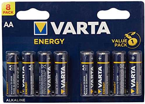 Varta 4106 - Pack de 8 Pilas alcalinas AA, Color Azul