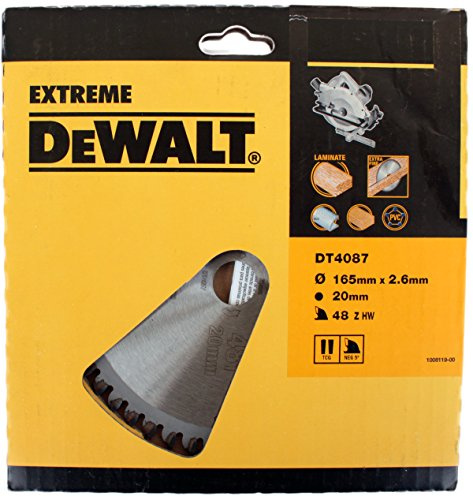 DeWalt DT4087-QZ - Hoja para sierra circular portátil 165x20mm 48D