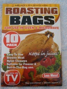 SELF BASTING OVEN ROASTING BAGS KEEPS IN JUICES x 10