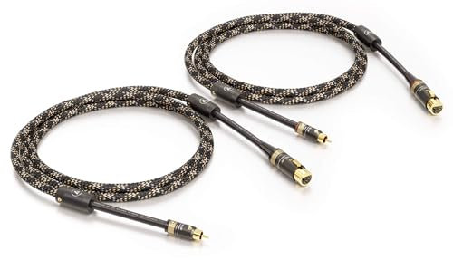 VIABLUE SALE/ALTE SERIE/ABVERKAUF NF-S1 SILVER QUATTRO Cinch-XLR-Kabel Weiblich * Analog/NF * Audiokabel * PAIR * 1 Paar * 4-fach Abschirmung * T6s Cinch-/XLR-F-Stecker * 300 cm * 3.0 m