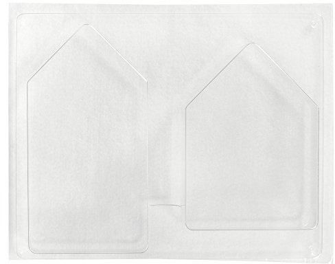 Rayher Hobby 36059000 Gießform 2 Häuser, Tiefe 3 cm, Pet, Beton Gießformen, ideal zum Ausgießen mit Kreativ-Beton, Raysin-Gießpulver, Wachs, Seife, Transparent, 13,5-16,5 cm