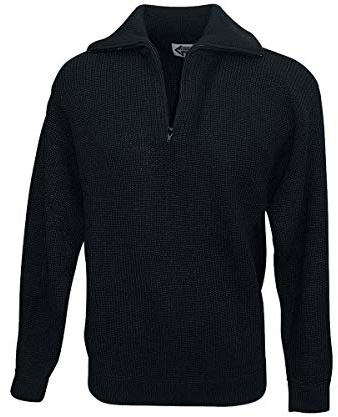 Commando Industries Ci Durevole Marine Troyer, Maglione Marinaio, per Lui e per lei (Nero/58 (XXL))