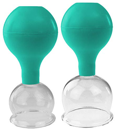 Pulox Set de ventouses en verre de diverses tailles et couleurs