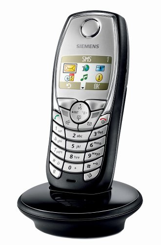 Siemens Gigaset SL1 COLOR - Telefono cordless Mobilteil DECT, colore: titanio-nero