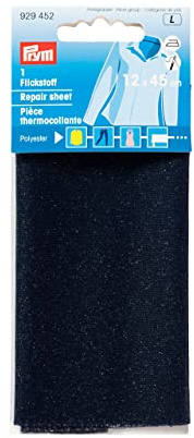 Prym 929452 Flickstoff PES (bügeln) 12 x 45 cm marine