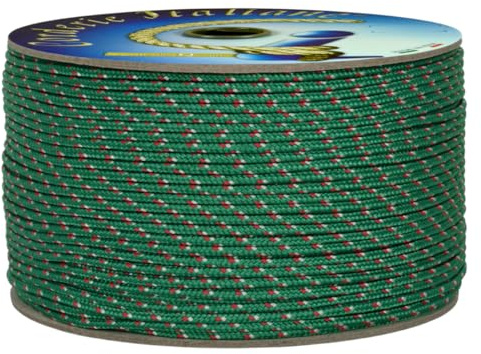 Corderie Italiane 006038610 Cordino Colorato Hobby Fantasy Verde, 3 mm, 40 mt