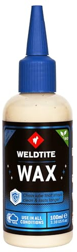 WELDTITE Dry Wax Bike Chain Lube for Dry Weather - Longer Lasting & Low Maintenance, 100 ml