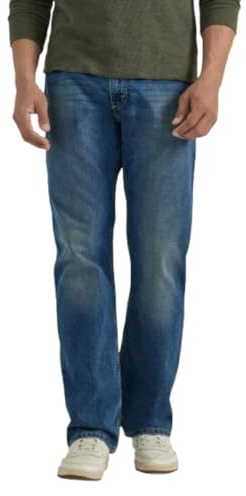 Wrangler Authentics Men's Relaxed Fit Boot Cut Jean, Medium Indigo, 40x30