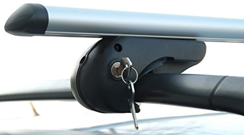 Alu Relingträger VDP Rio 135 kompatibel mit VW Touran Kombi 03-14 Dachträger abschließbar