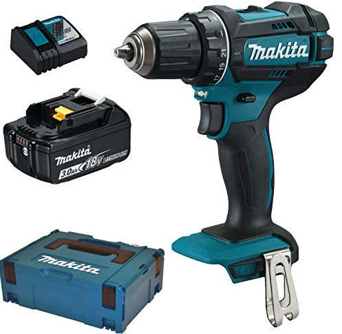 Makita DDF482RF1J Akku-Bohrschrauber + 1 Akku 3,0 Ah + Ladegerät + MAKPAC Koffer