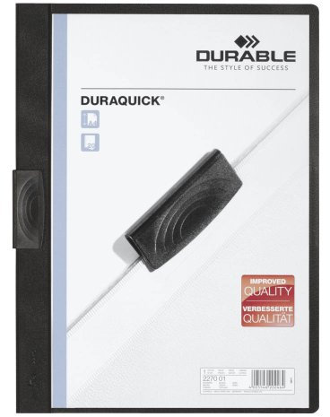 DURABLE Klemm-Mappen Duraquick / schwarz / 10 Stück