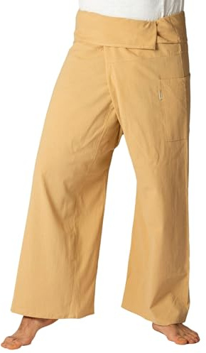 PANASIAM Fisherman pants unicolor, beige, L