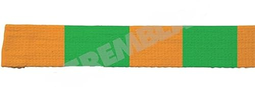 Rotolo di nastro da 25 m di cinture da judo, colore: arancione/verde