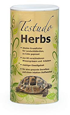 Agrobs Testudo Herbs | 500 g | Getreidefreies Grundfutter für Landschildkröten | Zur Aufrechterhaltung einer gesunden Darmflora | Sehr Rohfaserreich
