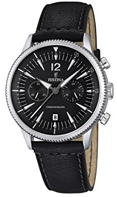Festina cronógrafo de Cuarzo para Hombre-Reloj Cuero F16870/4