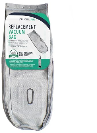 1 Reusable Outer Vacuum Bag Compatible with Oreck XL, Fits XL Vacuums XL3640HH 3000, U3640RH 3000, XL3800H2B 3000, XL3900H2B 3000 and more - By Crucial Vacuum