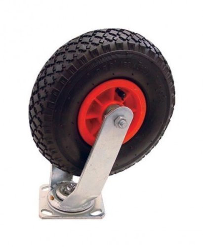 Lenkrolle 260x80mm Luftreifen Transportrolle Bockrolle Luftrad Rolle