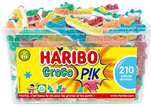 Haribo Bonbon Gélifié Croco Pik x 210 Pièces 1,28 kg