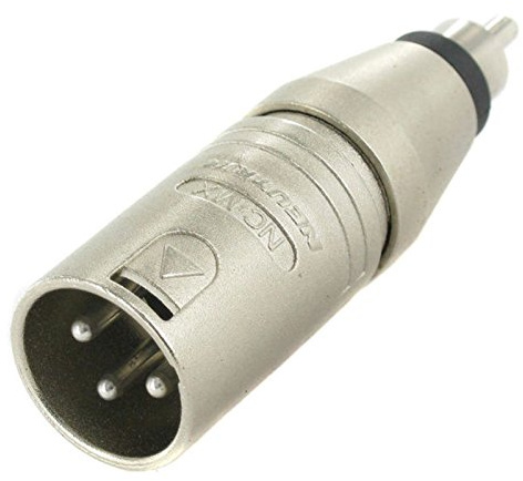 Neutrik NTR-NA2MPMM – Adaptateur pour câble (XLR, RCA, argent)