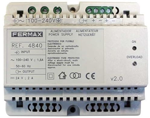 Fermax Alimentation Din-6 100-240Vac, 24Vdc-2A