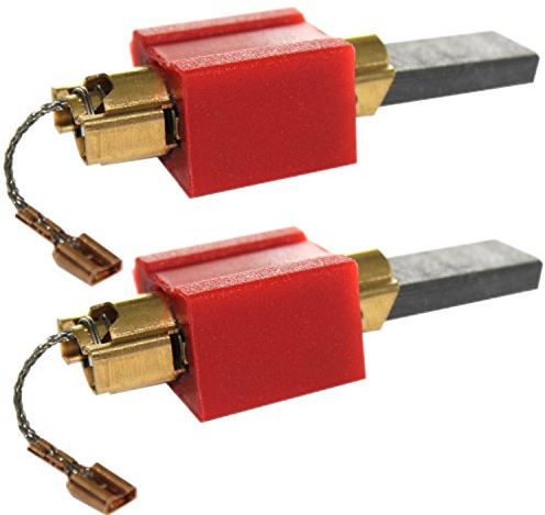2 Stück Motorkohlen Kohlen Kohlebürsten für Miele Waschmaschine Serie W700 / W800 / W900 / METEOR 2061 / W961 / MONDIA 1261 / PRIMAVERA und andere Modelle