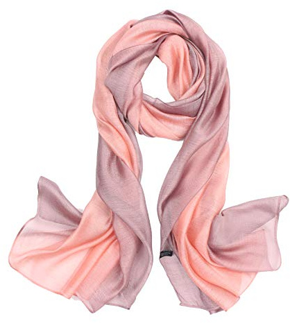 Lalander 195 x 70 cm elegant stilfull siden halsduk stola halsduk färgövergång present flickvän dam