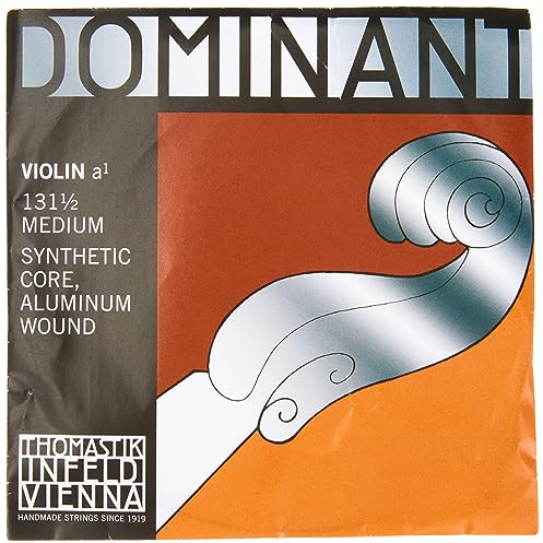 Thomastik-Infeld Dominant cuerda de violín La 1/2 – cuerda individual (131 1/2), núcleo sintético, entorchado de aluminio, tensión media