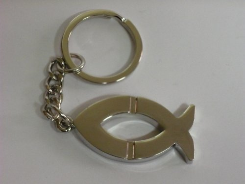 GILDE Metallschlüsselanhänger Fisch