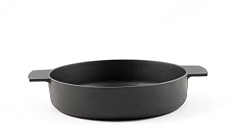 Kamasada Gusseisenpfanne Rund, 19 cm, 4,7 cm Hoch. Eisenpfanne Induktion, Induktions-Herd, Ceran, Gas, Backofen, BBQ