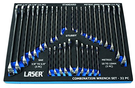 Laser 6795 Ringmaulschlüssel Set – Silber (32)