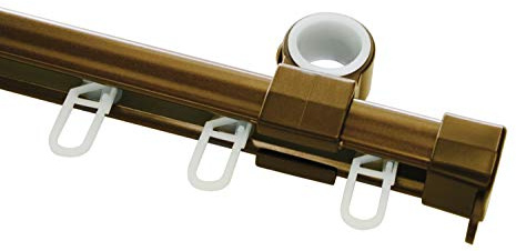 Gardinia U-Laufschiene, Bronze, 150 cm