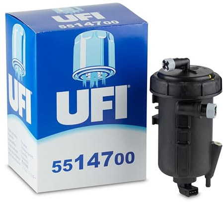 UFI Filters, Filtro Gasoil 55.147.00 | Filtro de Combustible Diésel de Recambio, Apto para Coches, Apto para Modelos Citroen, Fiat y Peugeot
