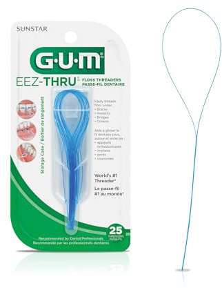 GUM - 840RI EEZ-Thru Filo Infilatori, 25 Conteggio, Blu