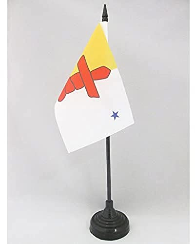 AZ FLAG Bordsflagga Nunavut 15x10 cm 100D Polyester Plastfot