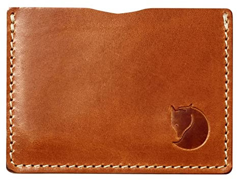 Fjällräven Unisex-Erwachsene Övik Card Holder Karten-etui, Braun (Leather Cognac), 0.5x5.5x9.5 cm (B x H x T)
