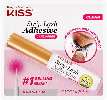 KISS 24 Hour Strip Eyelash Adhesive – Clear
