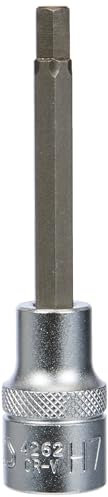 BGS 4262 | Bit-Einsatz | Länge 100 mm | 12,5 mm (1/2) | Innensechskant 7 mm | CV-Stahl